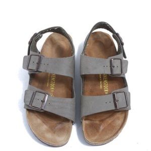 AUTHENTIC BIRKENSTOCK MADE IN GERMANY TRUFFLE SUEDE ANKLE STRAP SANDALS 41 (8)